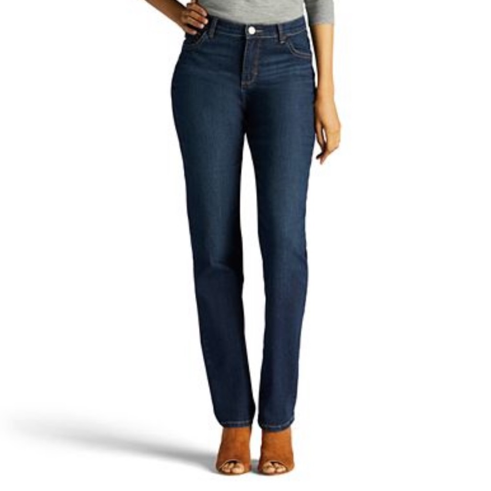Lee Jeans Relaxed Fit Straight Leg High Rise